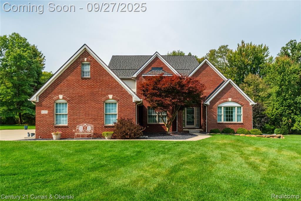 61555 Brookway Drive, South Lyon, MI 48178 — front exterior