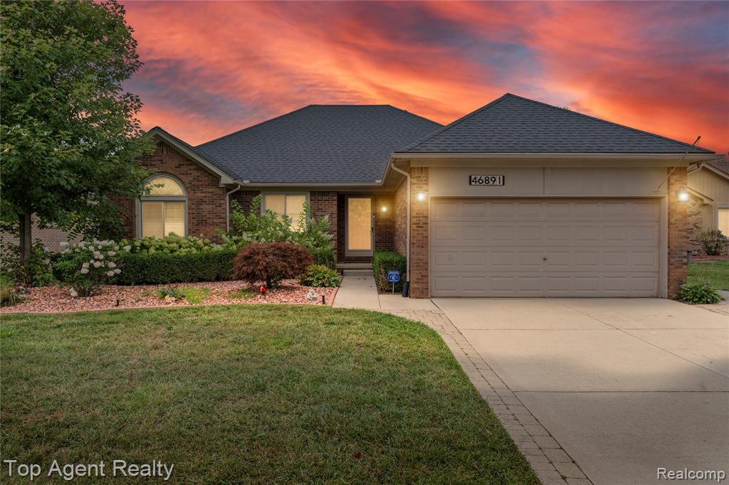 46891 Meadowview Court, Shelby Twp, MI 48317 — front exterior
