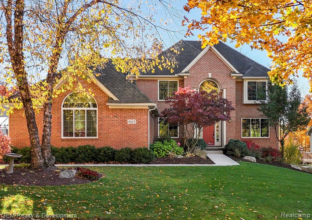 4163 DELPHINE Drive, Wixom, MI 48393 — front exterior