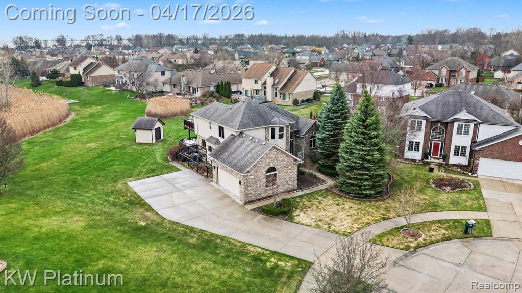 29124 Lesnau Court, Chesterfield, MI 48047 — front exterior