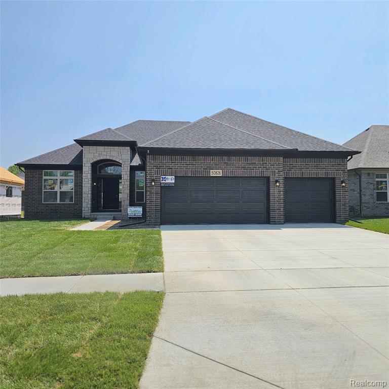 50486 Timberstone Drive, Macomb, MI 48042 — front exterior