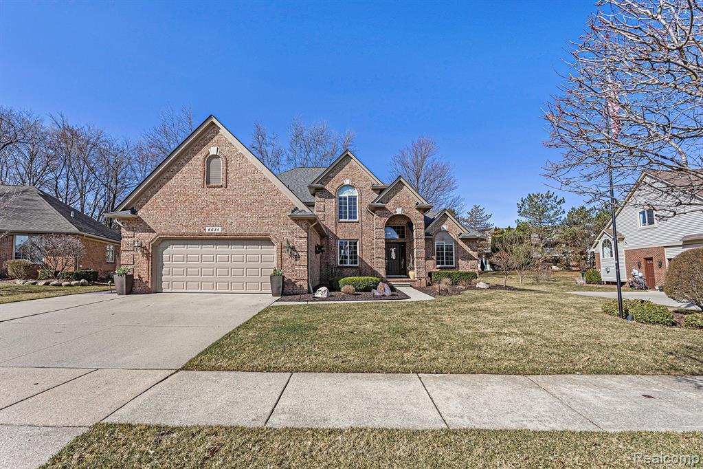 6634 SAINT ANDREWS Drive, Shelby Twp, MI 48316 — front exterior