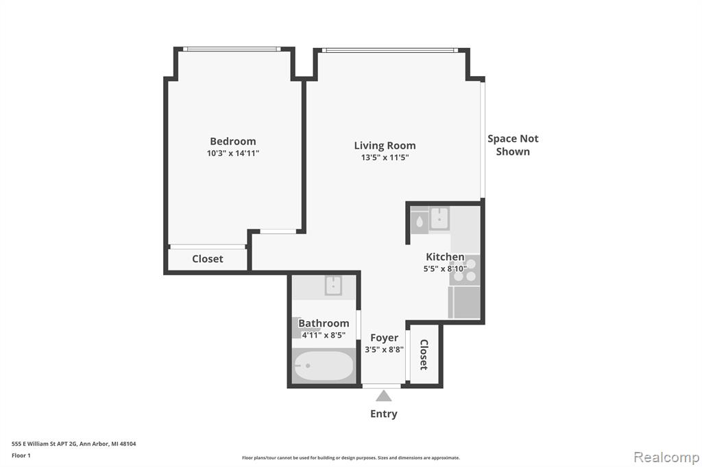 555 E WILLIAM Street, 2G, Ann Arbor, MI 48104 — Photo 18