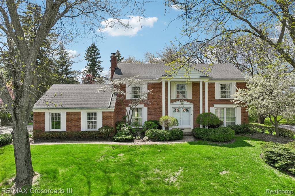 4142 Waterwheel Lane, Bloomfield Hills, MI 48302 — front exterior