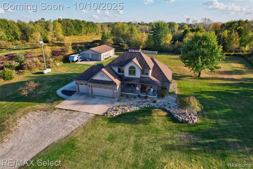12375 Baldwin Road, Gaines Vlg, MI 48436 — front exterior