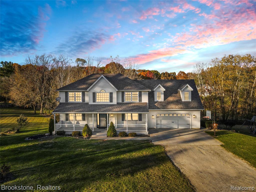 6189 Hall Road, Dryden, MI 48428 — front exterior