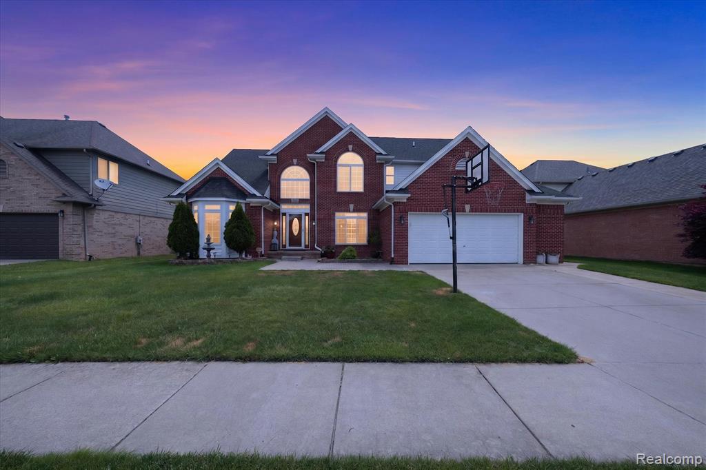 48166 Ellington Drive, Macomb, MI 48044 — front exterior