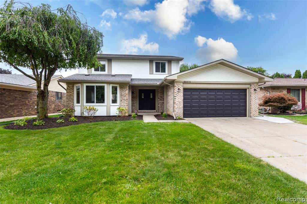 46376 Meadow Lane, Macomb, MI 48044 — front exterior