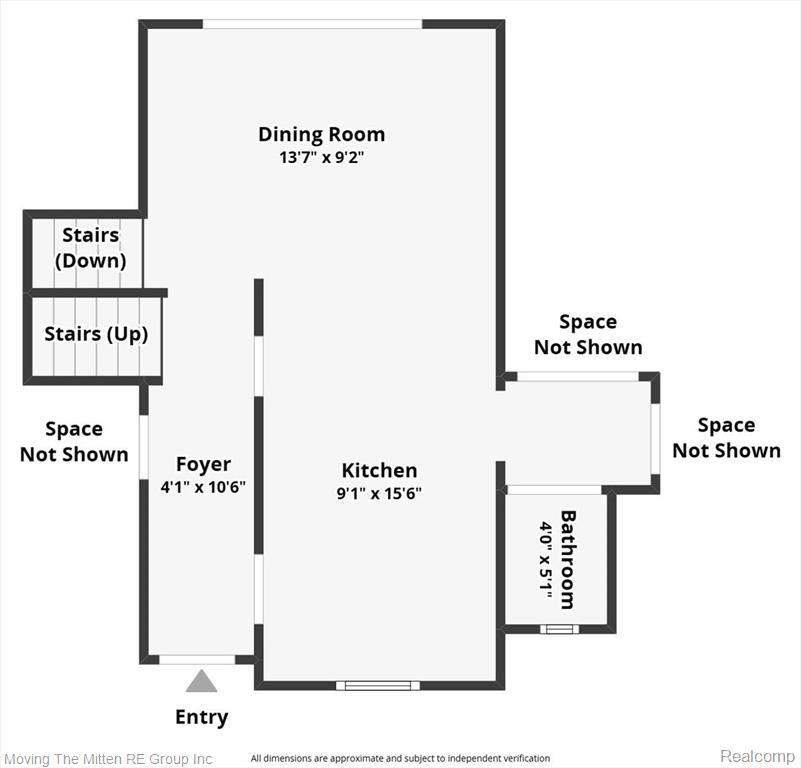 View of room layout
