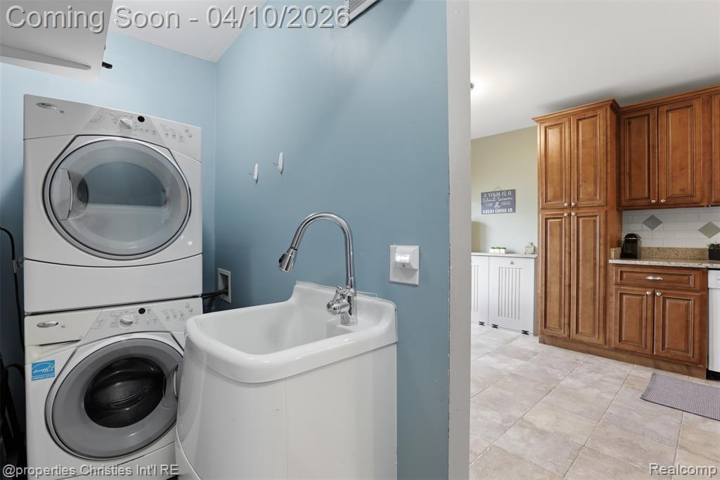Laundry on main level with additional hook-ups in the basement.