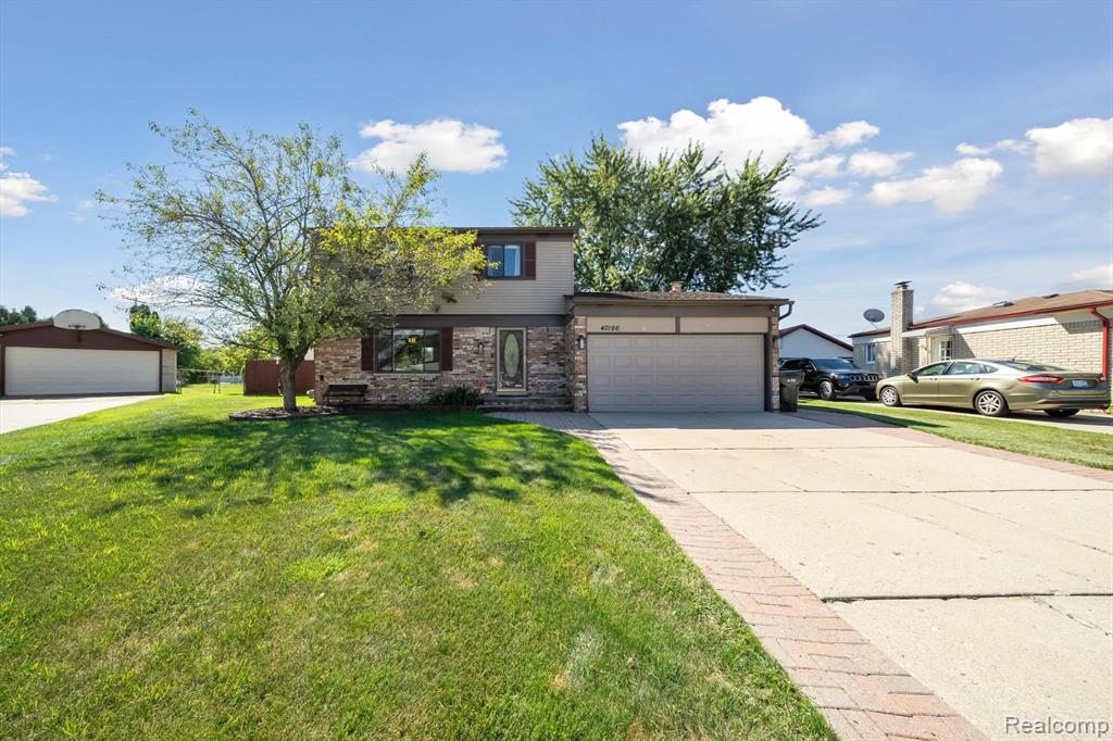 40166 Kristen Drive, Sterling Heights, MI 48310 — front exterior