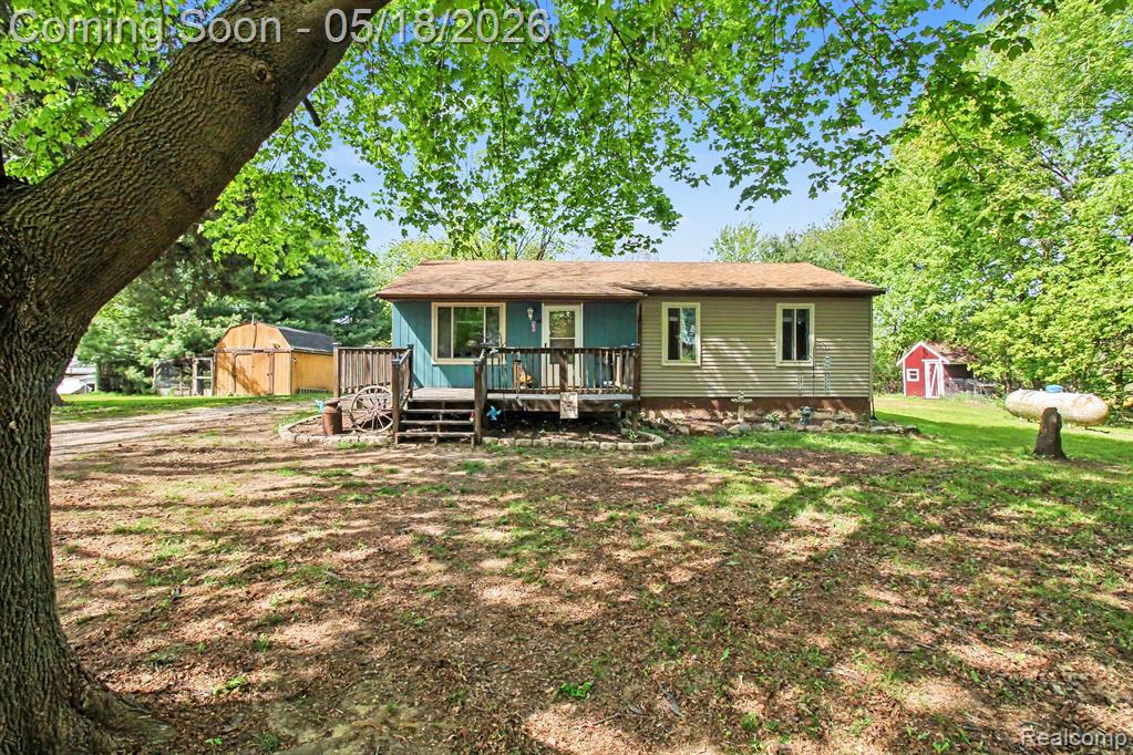 4623 Lovejoy Road, Byron, MI 48418 — front exterior