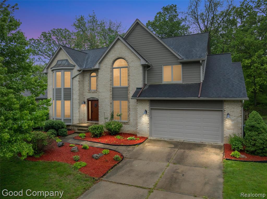 5893 CHRISTINA Drive, West Bloomfield, MI 48324 — front exterior