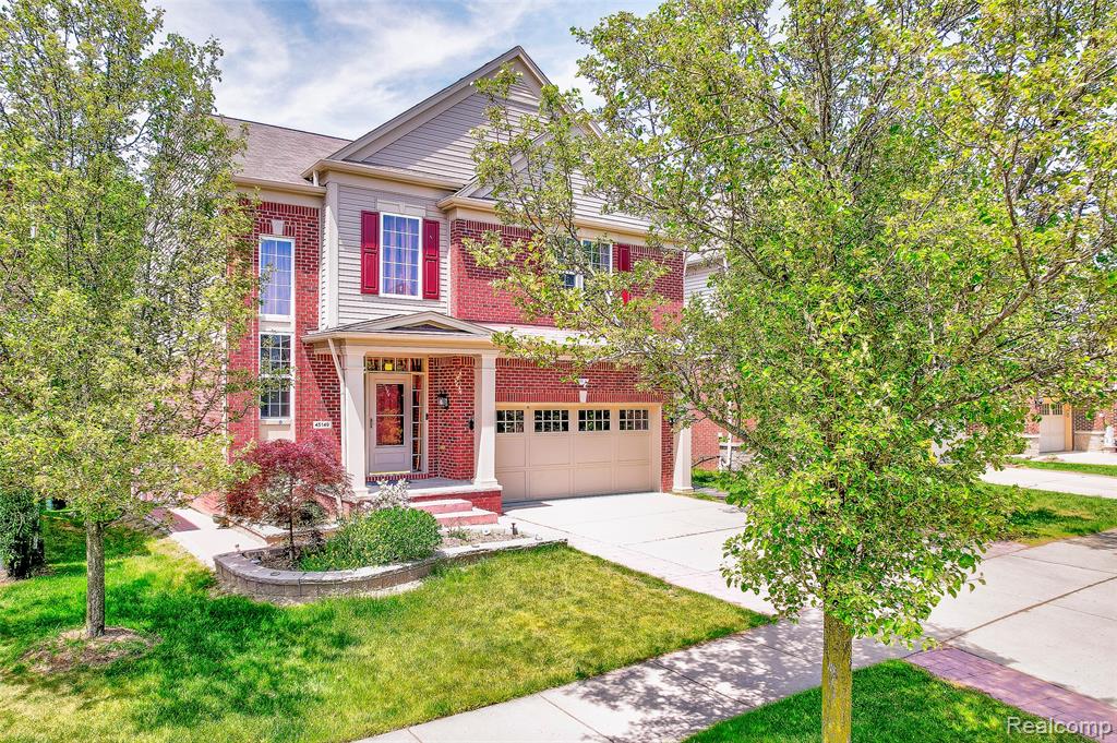 45149 Bartlett Drive, Novi, MI — front exterior