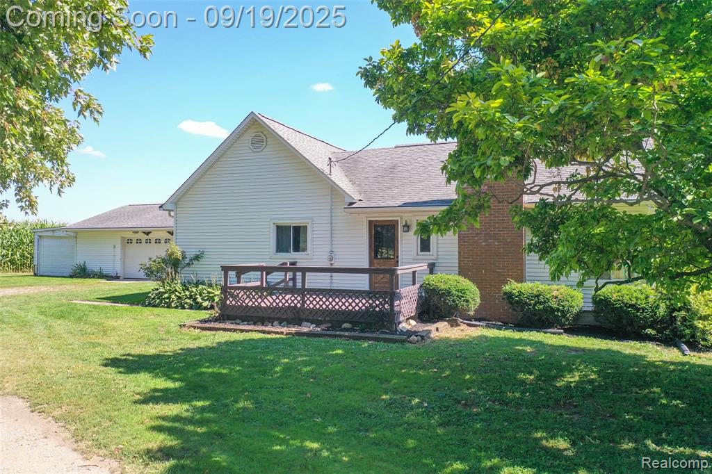 2250 Applegate Road, Marlette, MI 48453 — front exterior