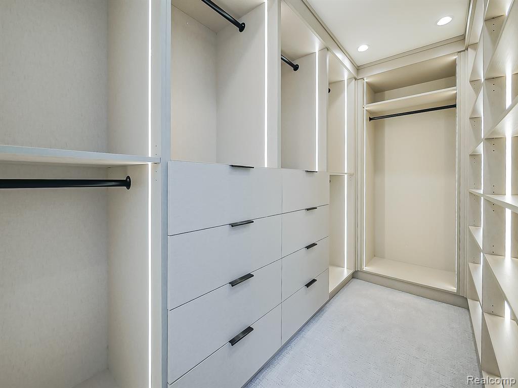 View of spacious closet