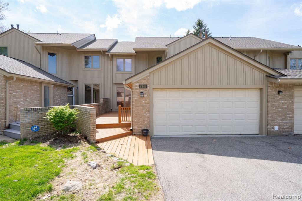 4343 Foxpointe Drive, West Bloomfield, MI 48323 — front exterior