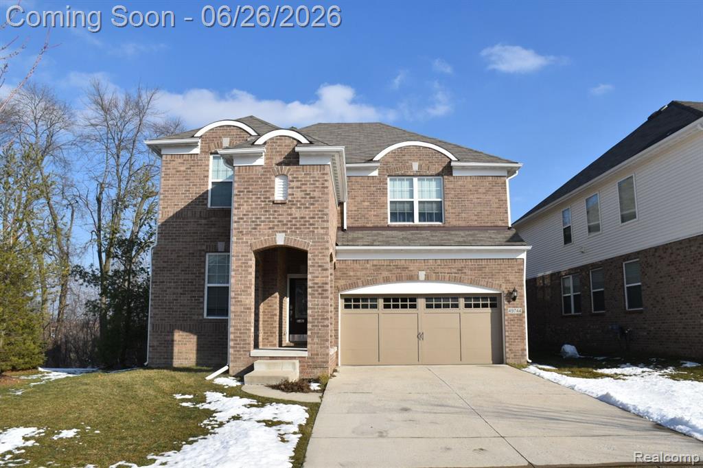 49744 HARTWICK Drive, Novi, MI — front exterior
