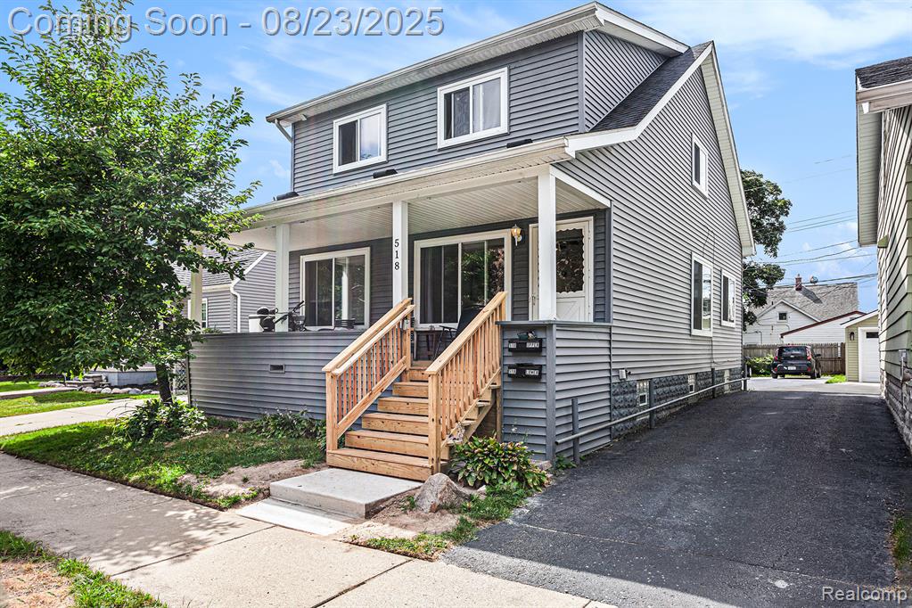 518 E Troy Street, Ferndale, MI 48220 — front exterior