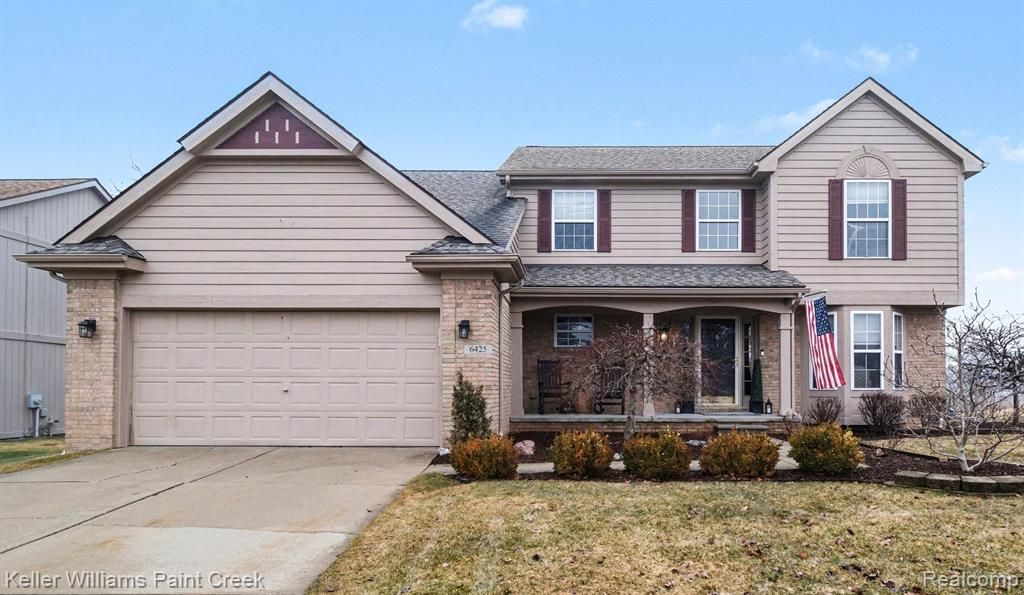 6425 Golf View Drive, Clarkston, MI — front exterior