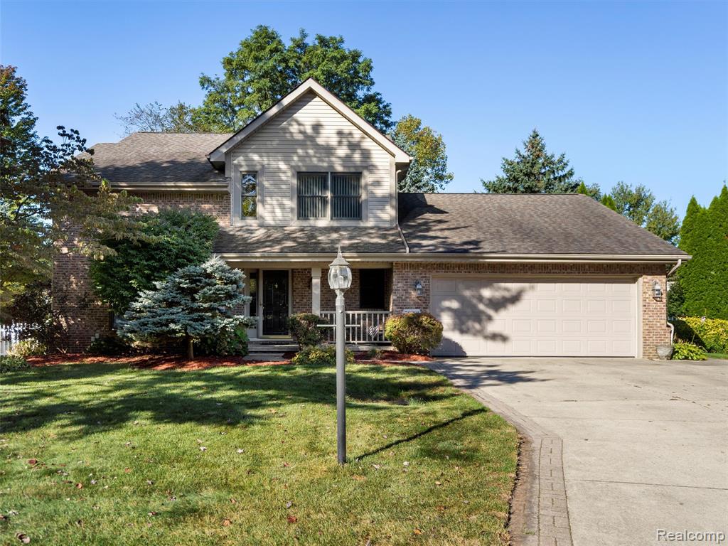 58291 Pleasant View Court, Washington, MI — front exterior