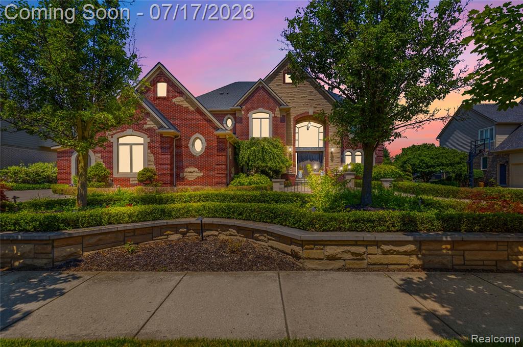 48554 STONERIDGE Drive, Northville, MI 48168 — front exterior