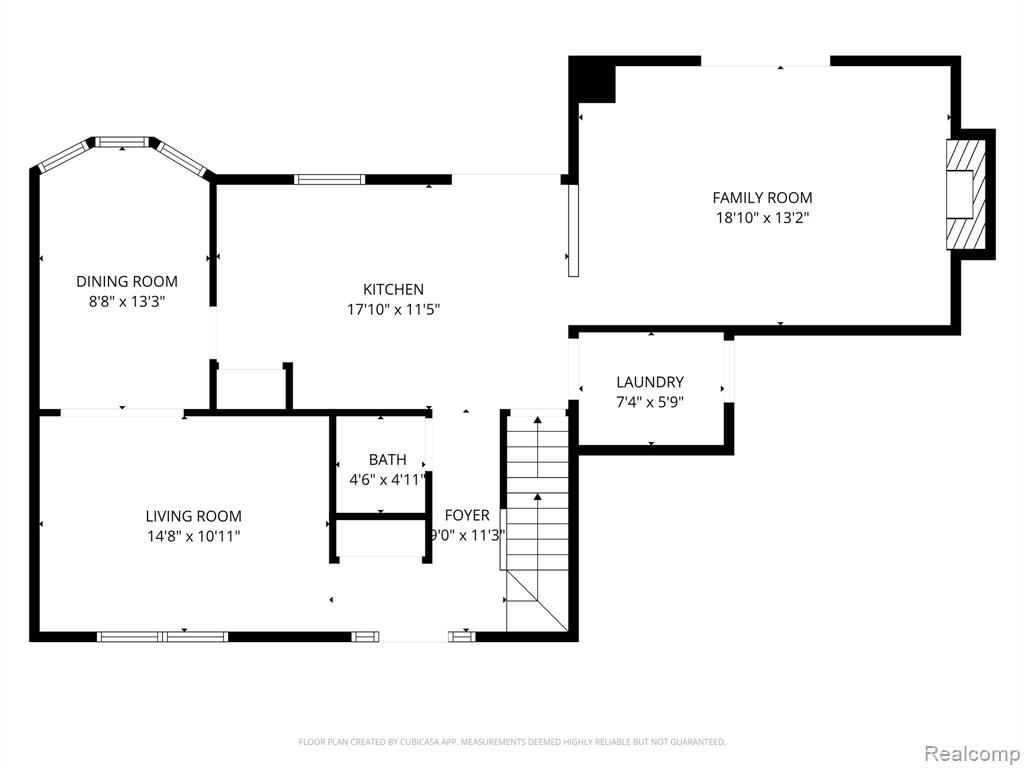 View of room layout