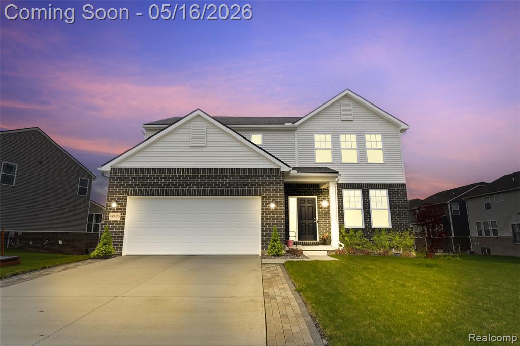 58679 Falabella Drive, South Lyon, MI 48178 — front exterior