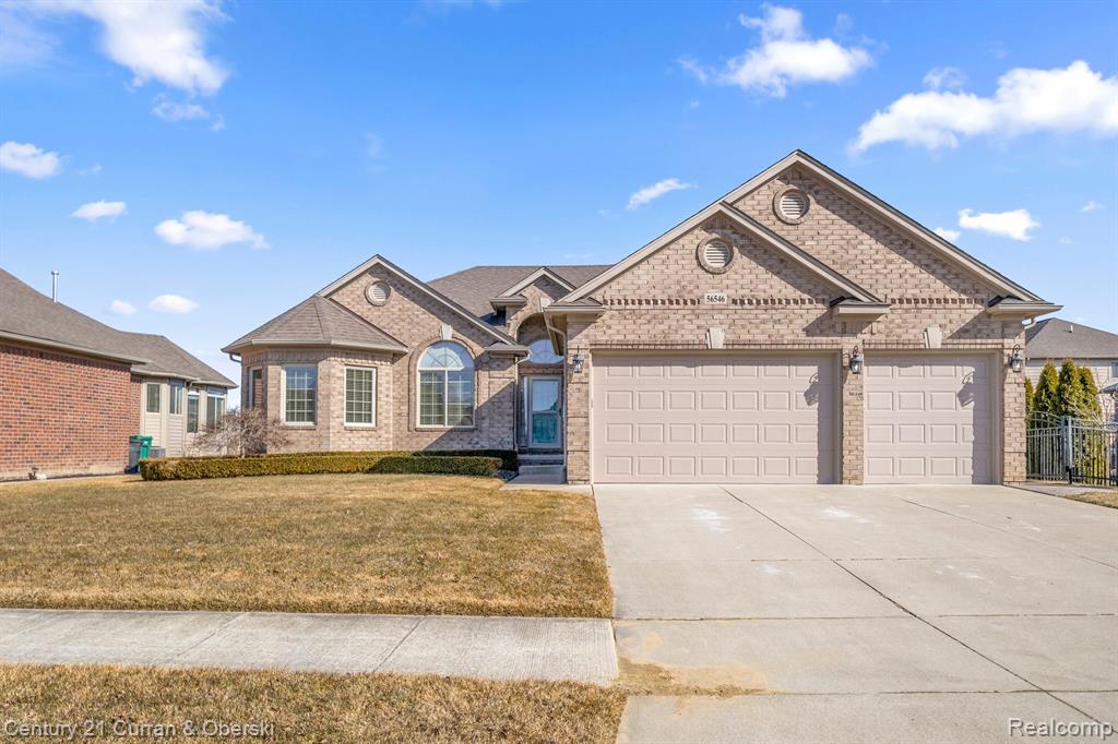 56546 CLEARSTONE Drive, Macomb, MI 48042 — front exterior