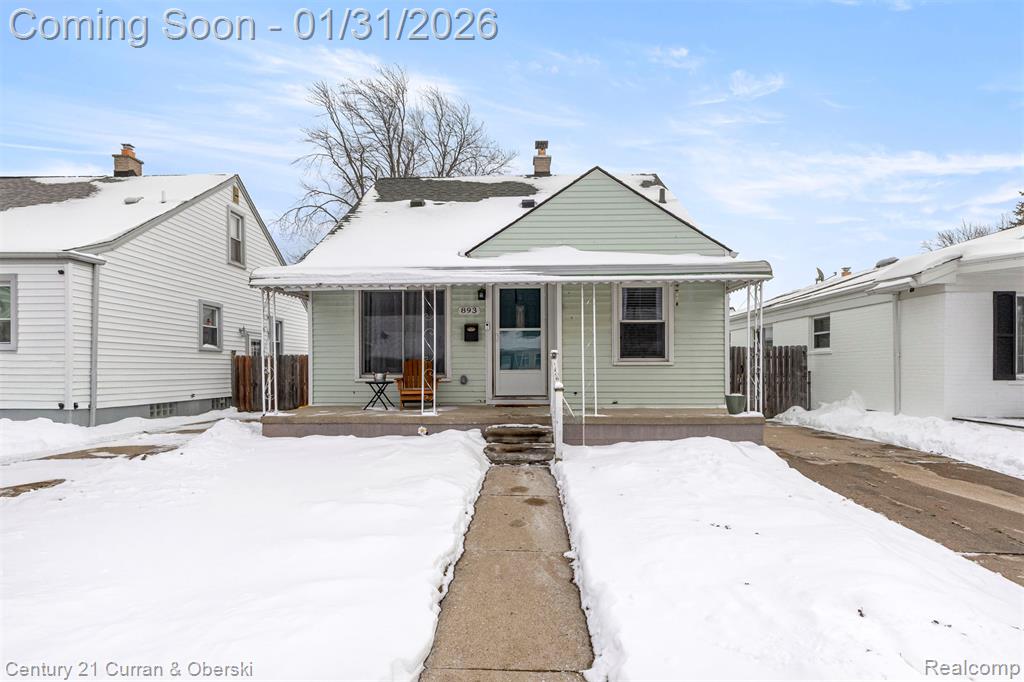 893 Cora Street, Wyandotte, MI 48192 — front exterior