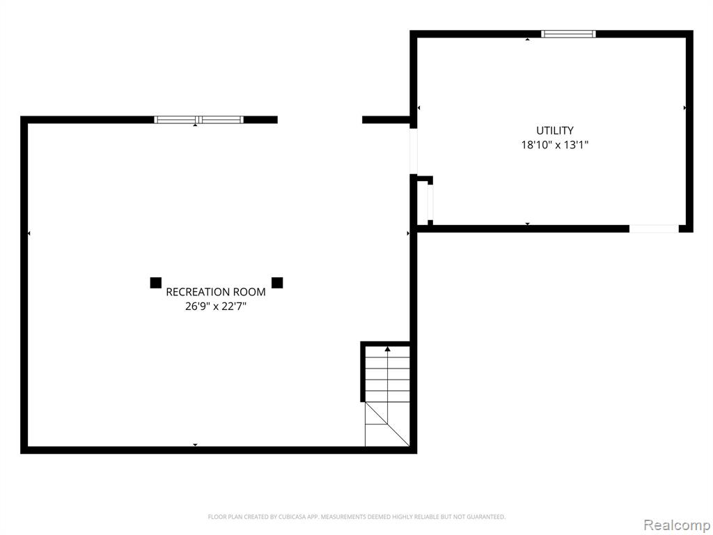 View of home floor plan
