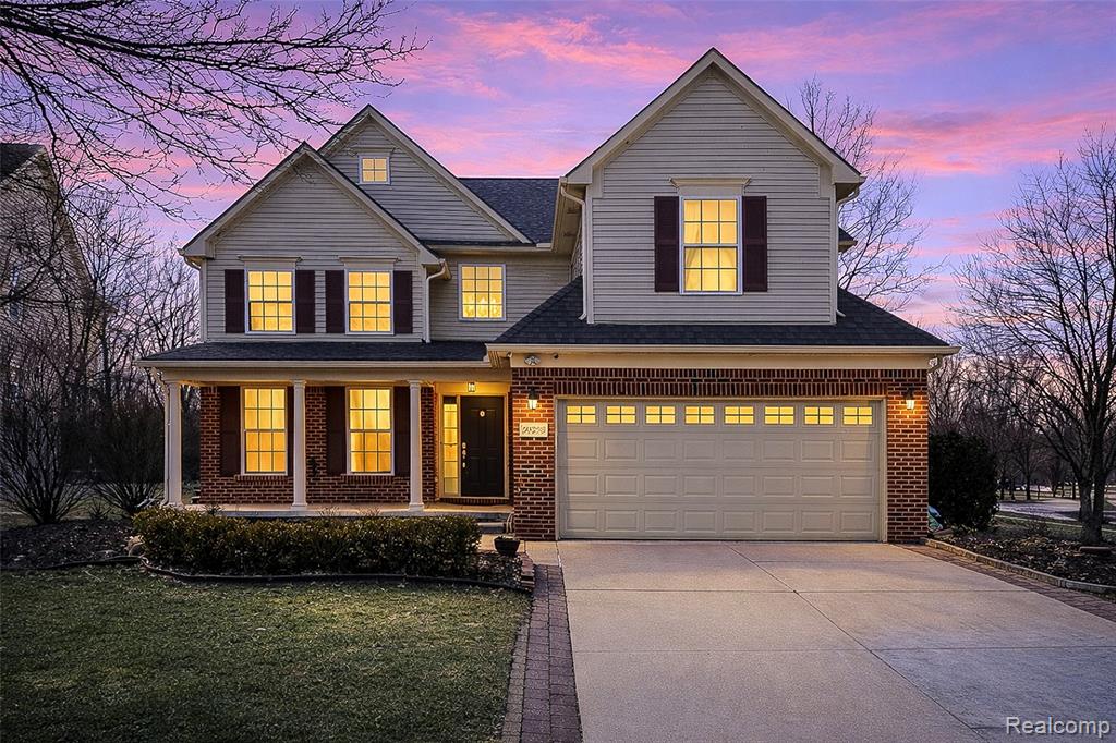 50233 Venice Court, Northville, MI — front exterior