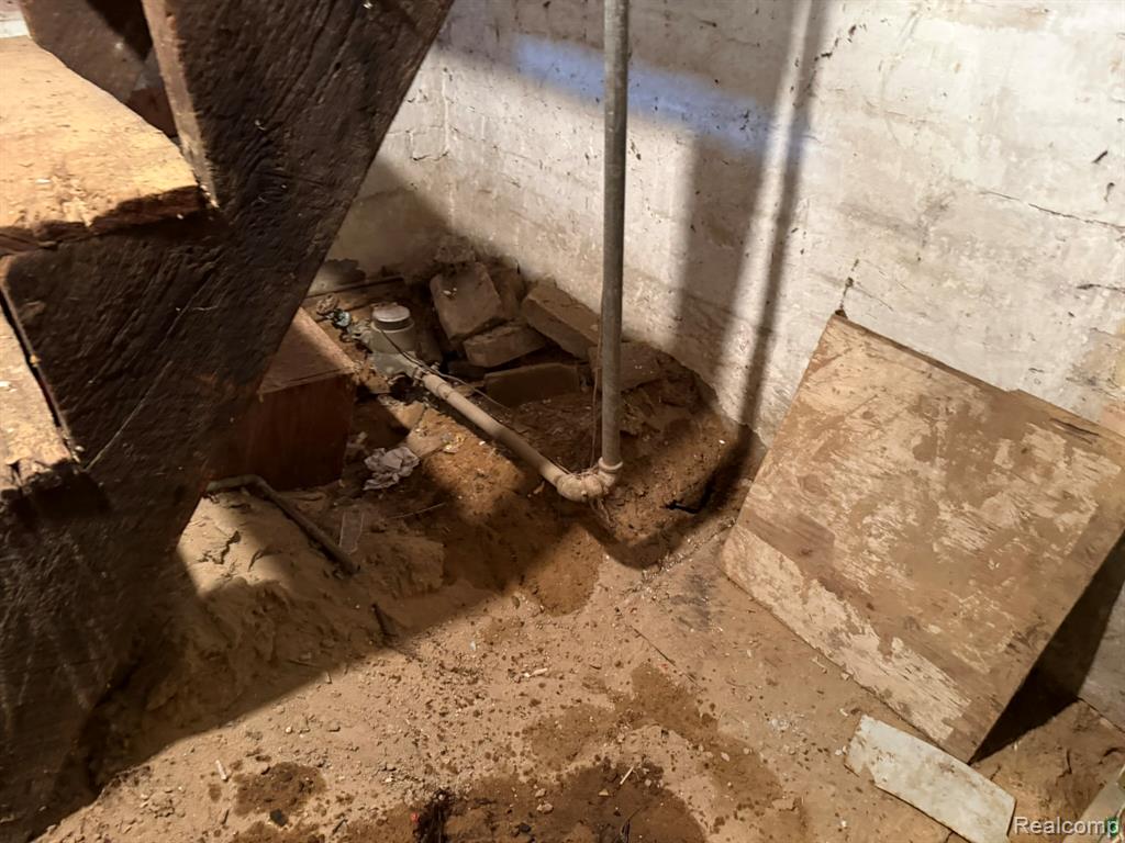 View of unfinished attic
