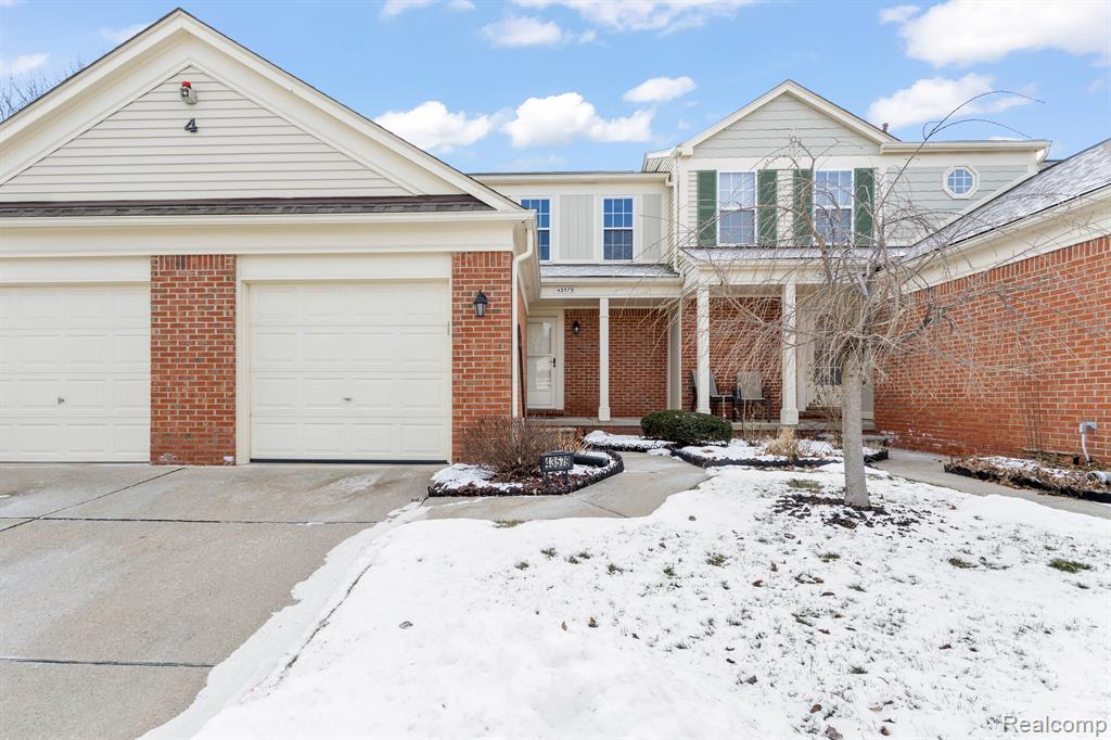 43579 YORKVILLE Drive, Canton, MI 48188 — front exterior