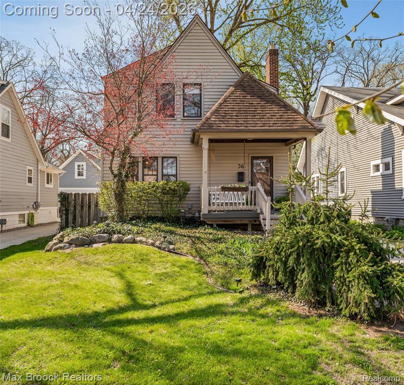 36 Kensington Boulevard, Pleasant Ridge, MI — front exterior