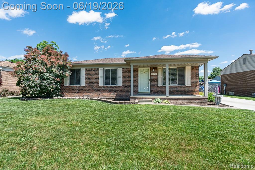 41824 Clayton Street, Clinton Twp, MI 48038 — front exterior