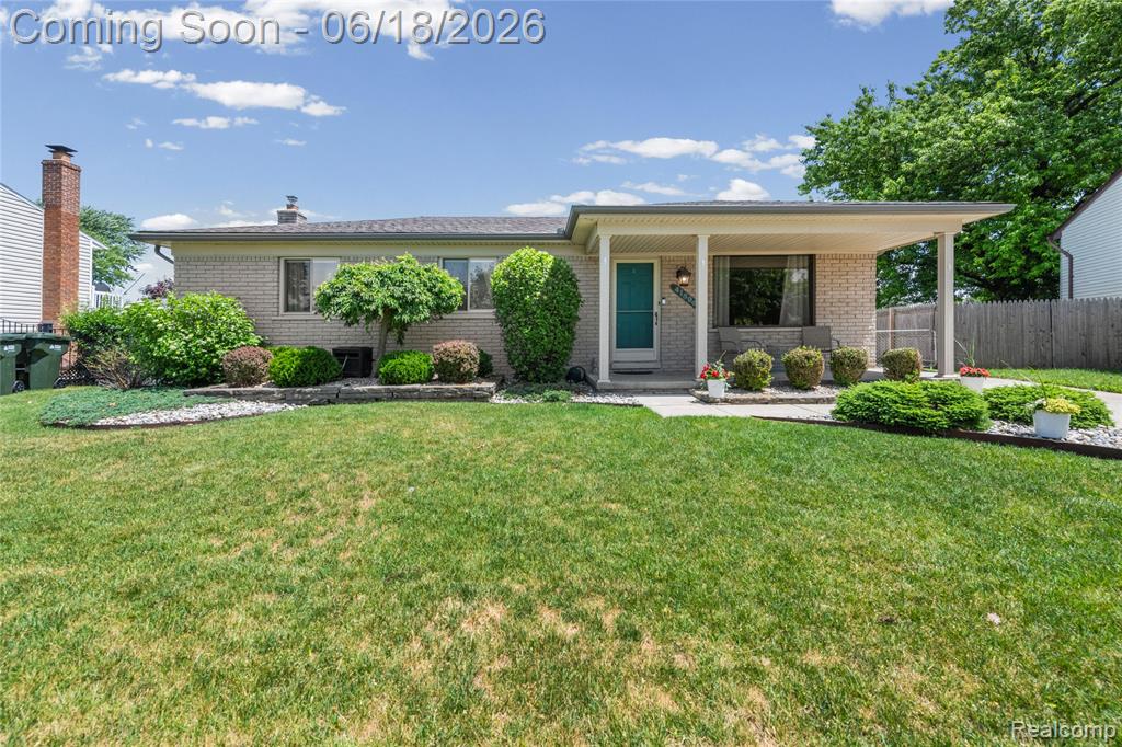 41594 Harvard Drive, Sterling Heights, MI 48313 — front exterior
