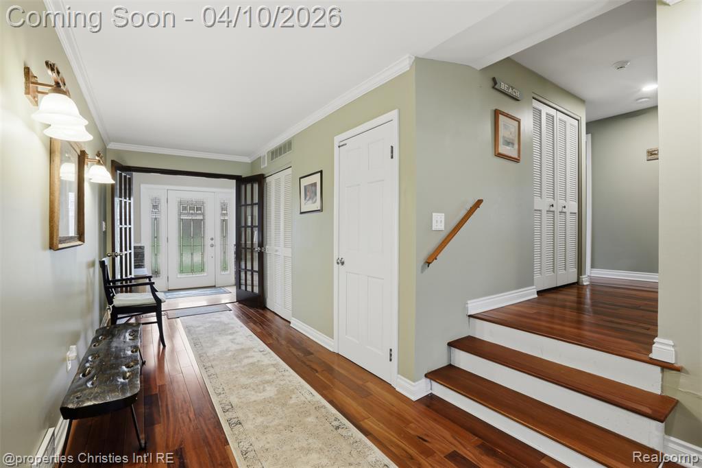 Spacious entryway.