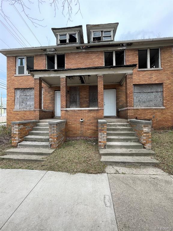 6916 CHARLEVOIX Street, Detroit, MI 48207 — front exterior