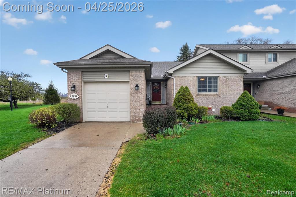 22290 Quail Run Circle, 6, South Lyon, MI 48178 — front exterior