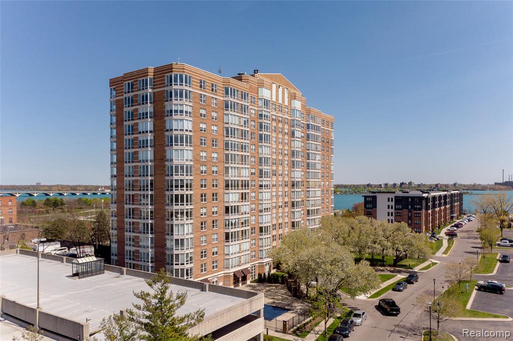 250 E Harbortown Drive, 1304, Detroit, MI 48207 — front exterior