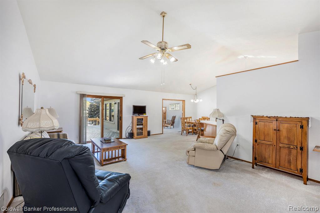 Great Room with Cathedral Ceilings