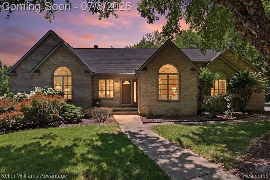 7498 Quail Ridge Drive, Dexter, MI 48130 — front exterior