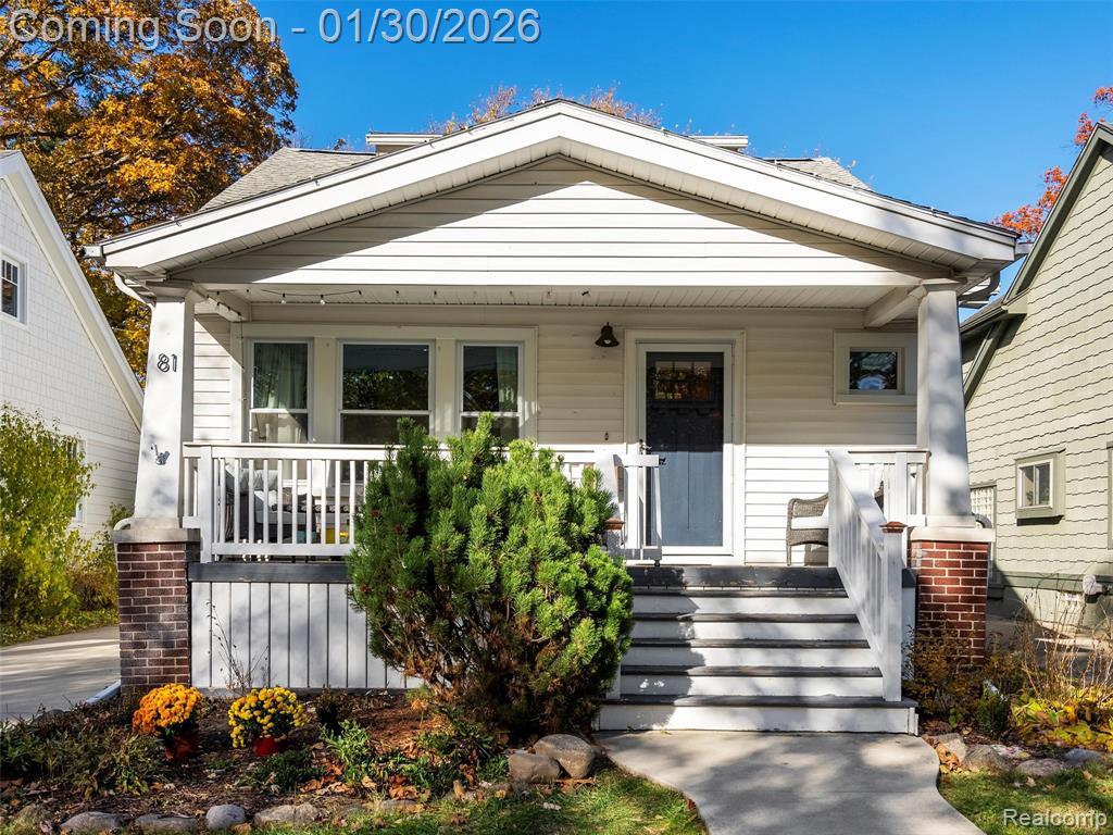 81 Wellesley Drive, Pleasant Ridge, MI — front exterior