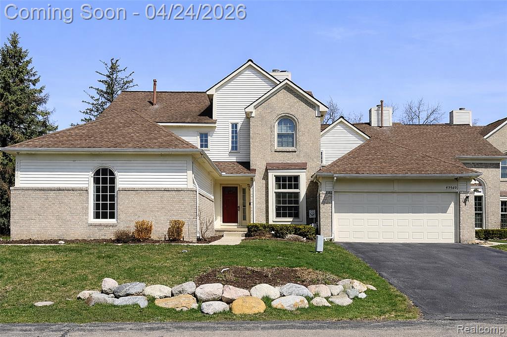 43470 Algonquin Drive, Novi, MI — front exterior