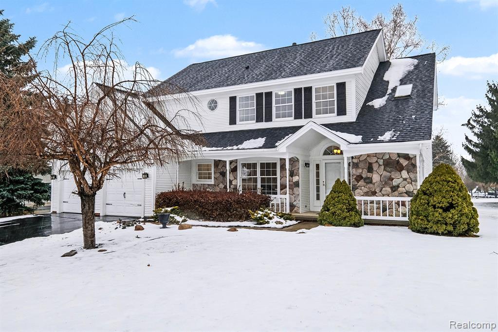 4116 Split Rail Lane, Fenton, MI 48430 — front exterior