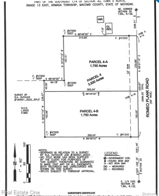 72823 Romeo Plank Rd, Armada, MI — front exterior