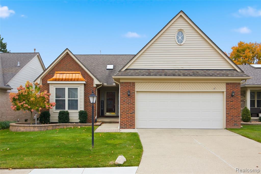 6670 Copper Creek Dr W, Washington, MI — front exterior