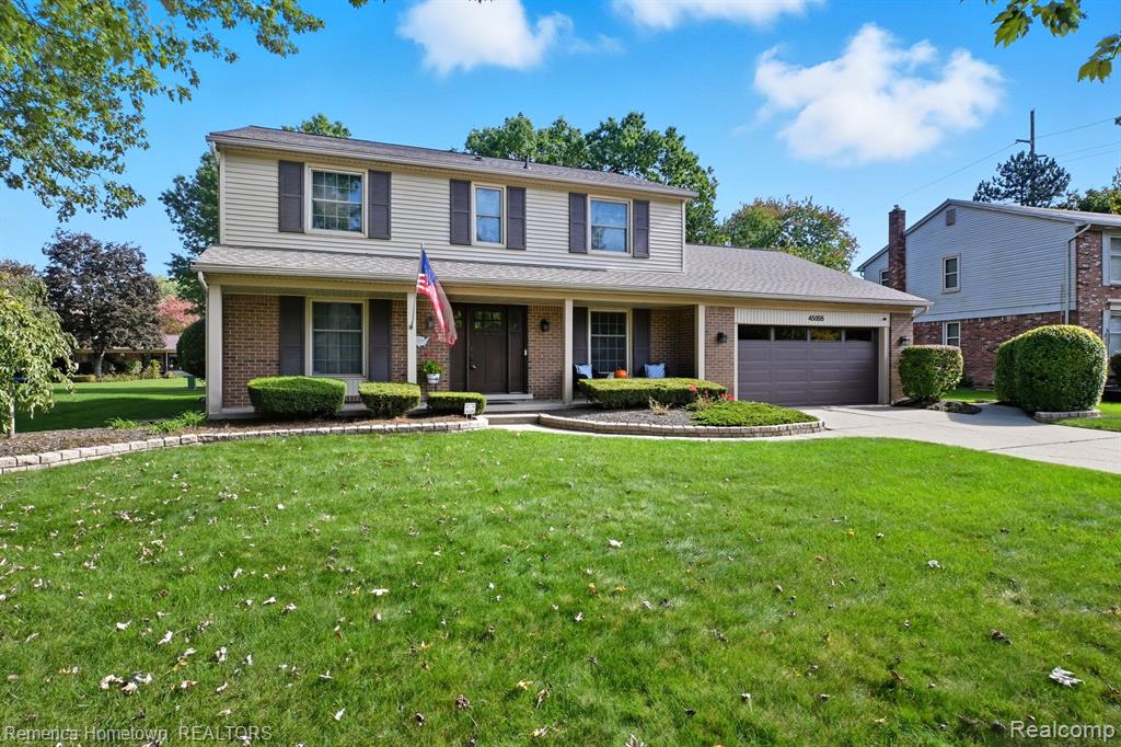 45555 S Turtlehead Court, Plymouth, MI 48170 — front exterior