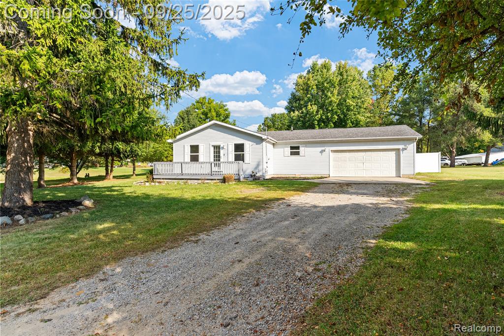 2085 Byrnes Drive, Clio, MI 48420 — front exterior